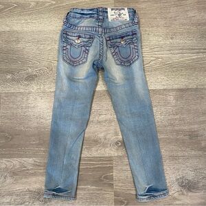 True Religion Girls Kids Size 5
Rocco Flap Pockets Skinny Jeans
Pink Stitch